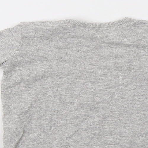 George Baby Grey   Basic T-Shirt Size 3-6 Months  - Born To Be Wild