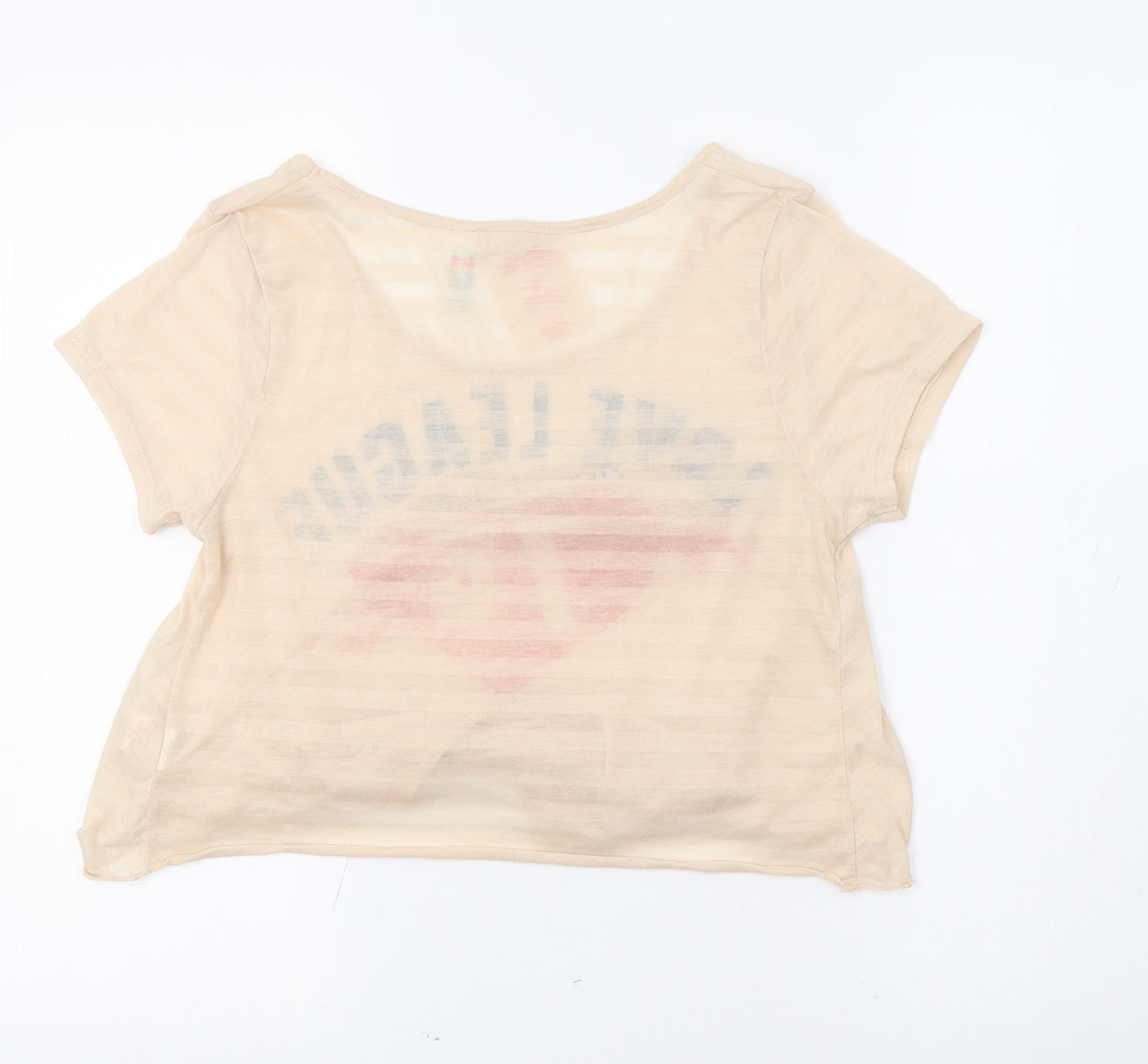 Primark Womens Beige   Basic T-Shirt Size 12  - Love League