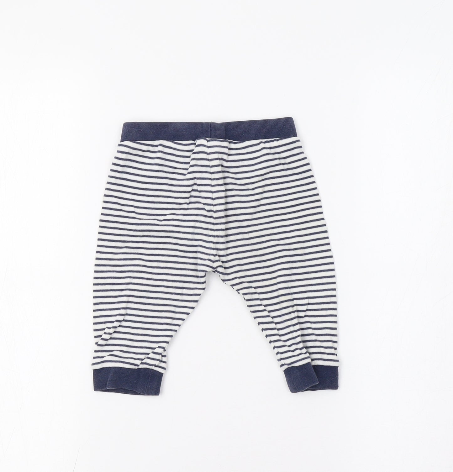 NEXT Baby Blue Striped  Jogger Leggings Size 6-9 Months