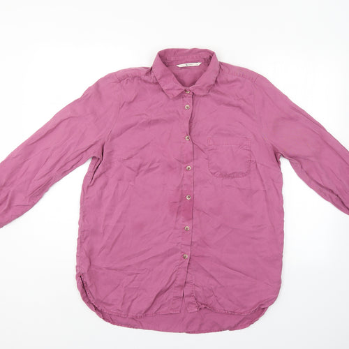 TU Womens Purple   Basic Button-Up Size 14