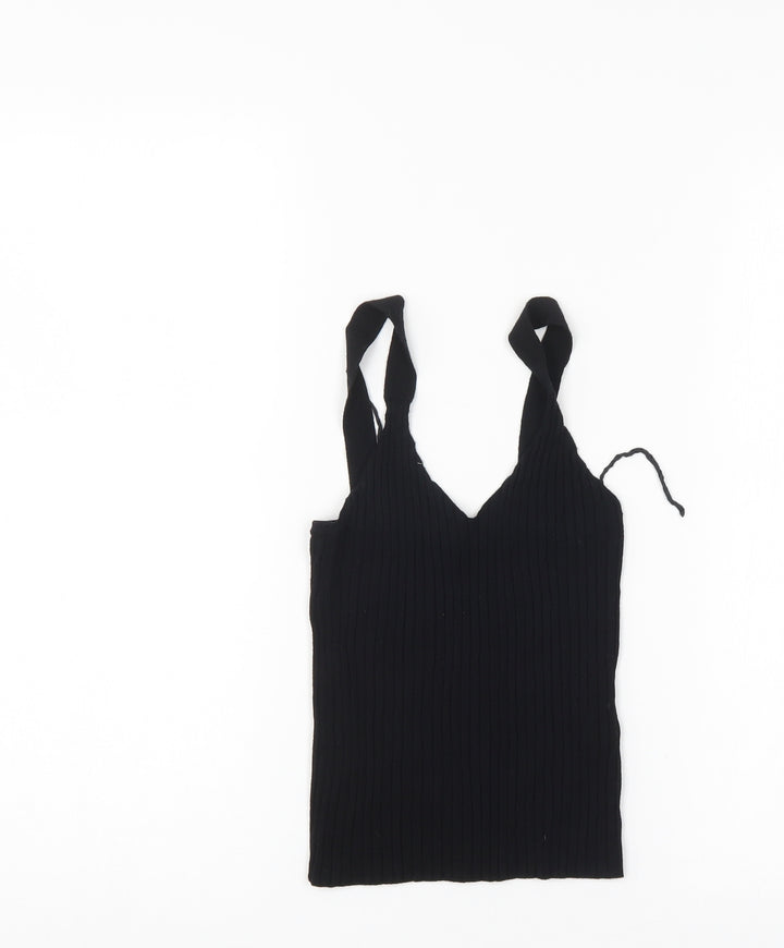 Oysho Womens Black Basic Tank Size XS