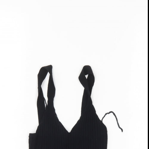 Oysho Womens Black   Basic Tank Size XS