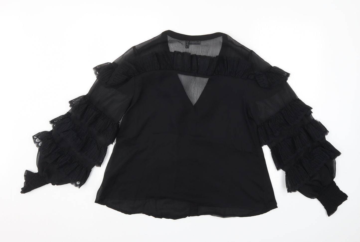 ASOS Womens Black   Basic Button-Up Size 14