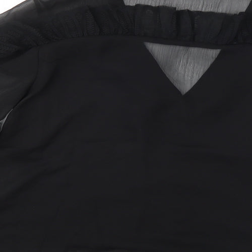 ASOS Womens Black   Basic Button-Up Size 14