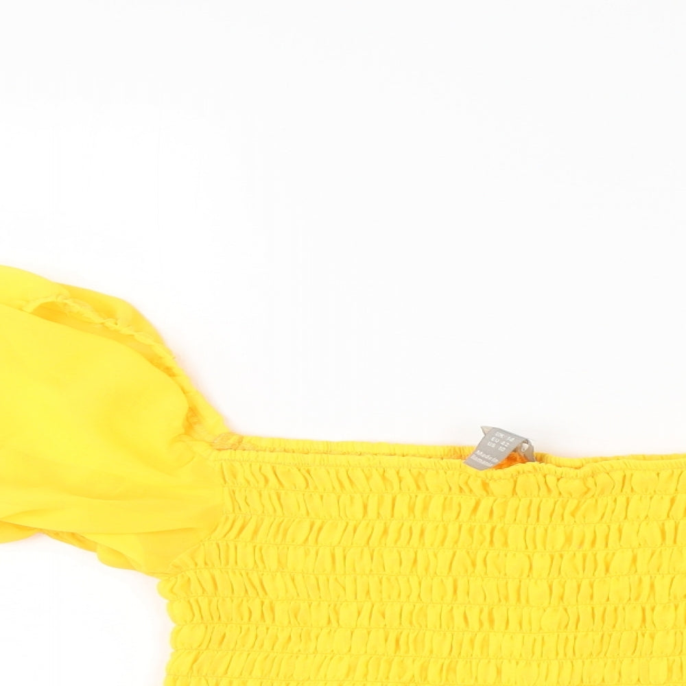 ASOS Womens Yellow   Basic Blouse Size 14