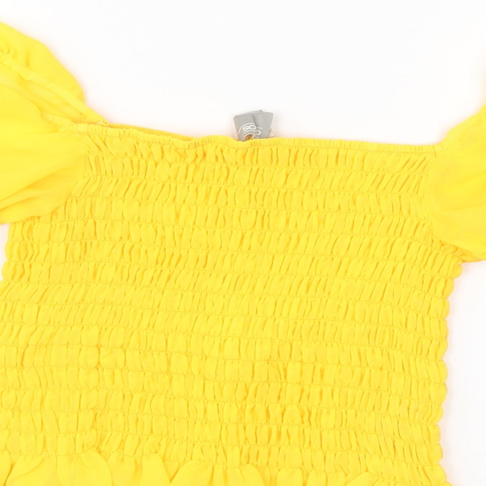 ASOS Womens Yellow   Basic Blouse Size 14