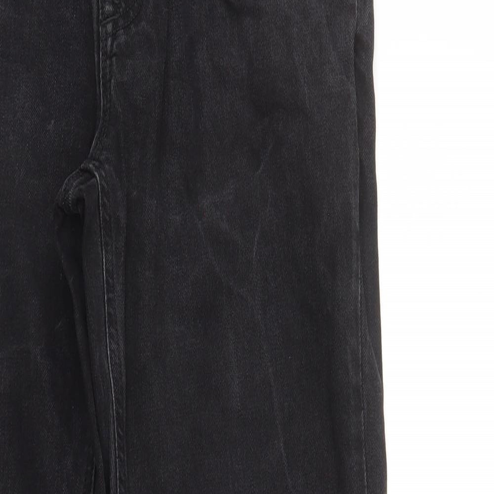 River Island Mens Black  Denim Straight Jeans Size 30 L34 in
