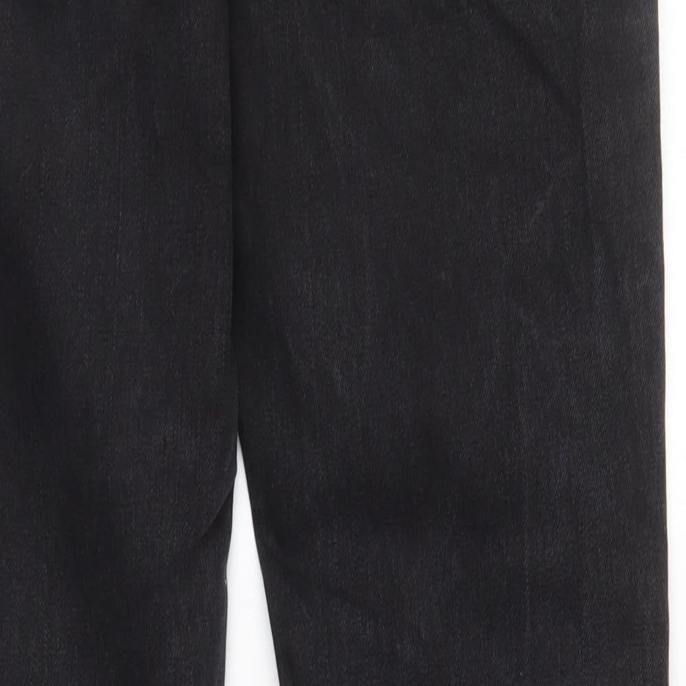 River Island Mens Black  Denim Straight Jeans Size 30 L34 in