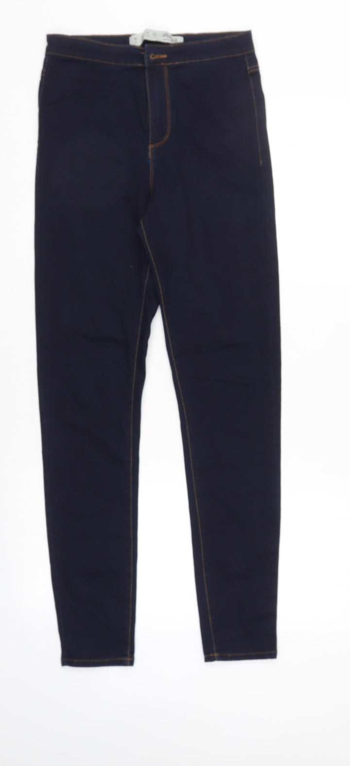 Denim & Co. Womens Blue Denim Tapered Jeans Size 10 L30 in