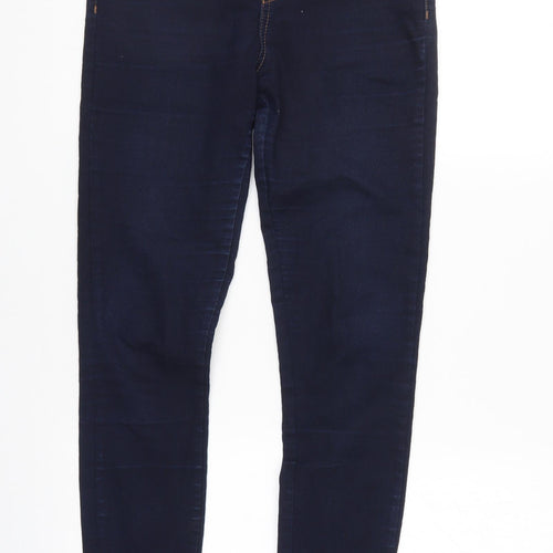 Denim & Co. Womens Beige  Denim Tapered Jeans Size 10 L30 in