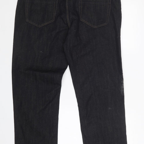 NEXT Mens Black   Straight Jeans Size 36 in L30 in - LONG