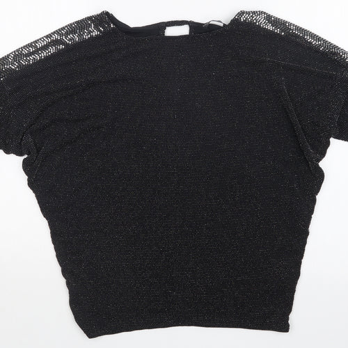 Dorothy Perkins Womens Black   Basic Blouse Size 8