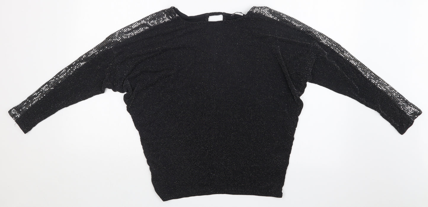 Dorothy Perkins Womens Black   Basic Blouse Size 8