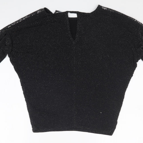 Dorothy Perkins Womens Black   Basic Blouse Size 8