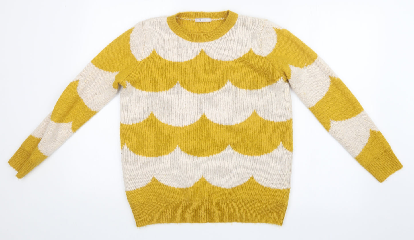 TU Womens Yellow   Pullover Jumper Size 8