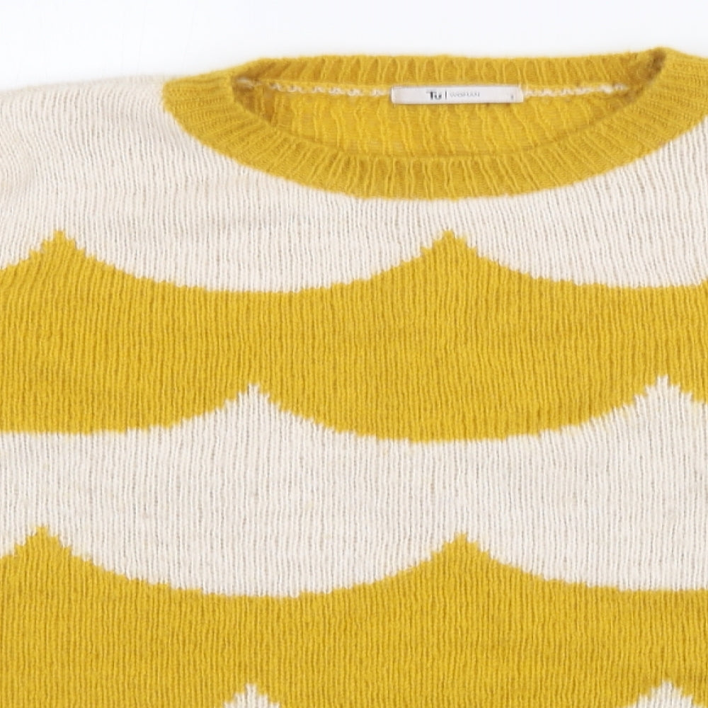 TU Womens Yellow   Pullover Jumper Size 8
