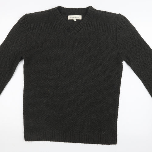 River Island Mens Green   Pullover Jumper Size M