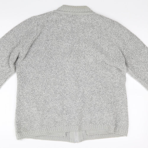 BM Womens Grey   Full Zip Jumper Size L