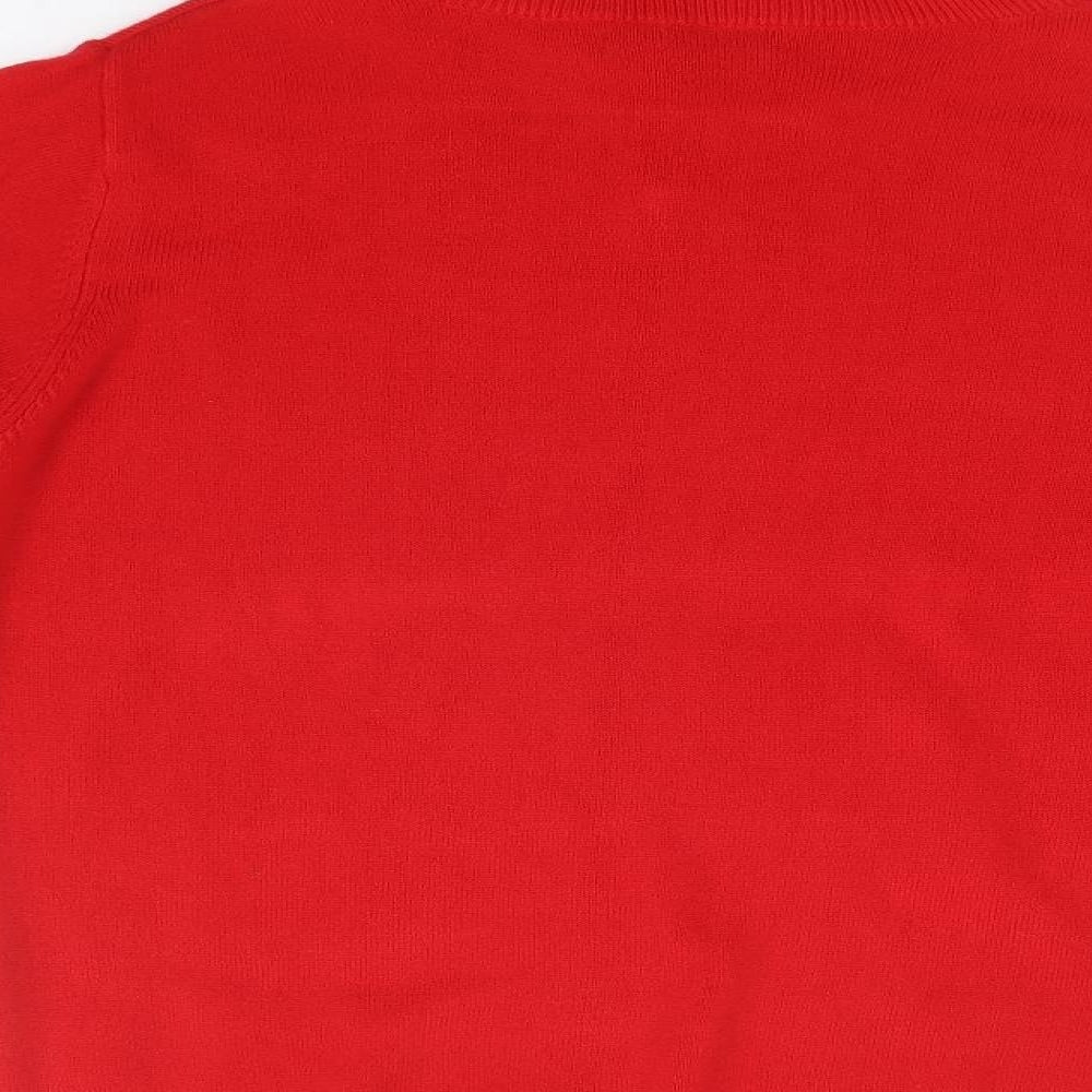 BASSINI Womens Red   Pullover Jumper Size S