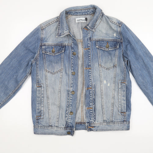 Topman Mens Blue   Jacket  Size M