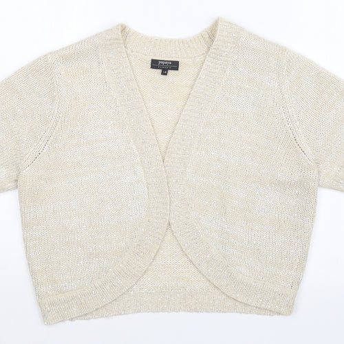 Matalan Womens Gold   Cardigan Jumper Size 14
