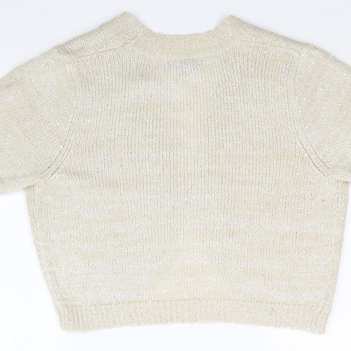 Matalan Womens Gold   Cardigan Jumper Size 14