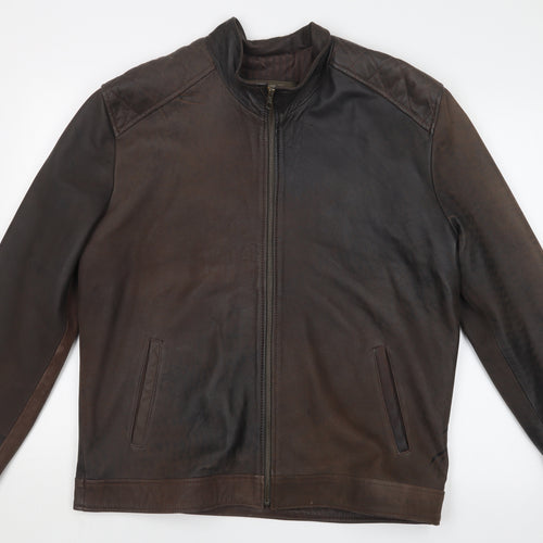 CARLO ROSSELLI Mens Brown   Overcoat Coat Size L