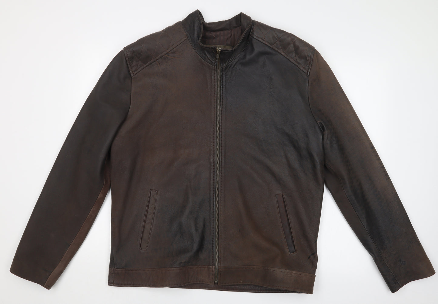 CARLO ROSSELLI Mens Brown   Overcoat Coat Size L