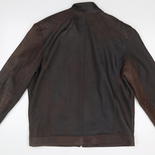 CARLO ROSSELLI Mens Brown   Overcoat Coat Size L