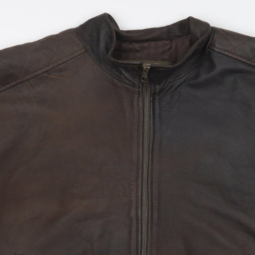 CARLO ROSSELLI Mens Brown   Overcoat Coat Size L