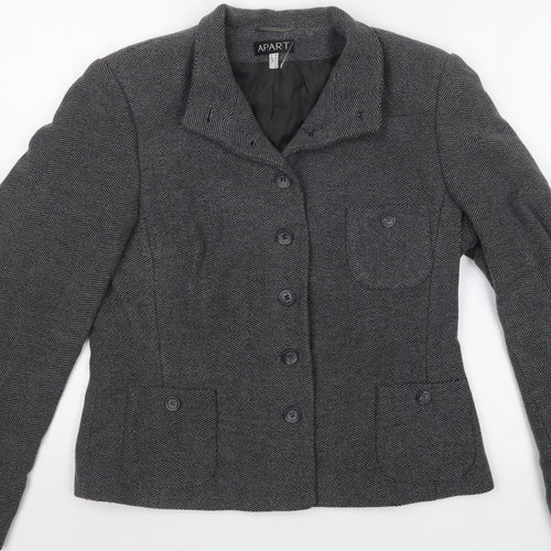 Apart Womens Grey   Jacket  Size 14