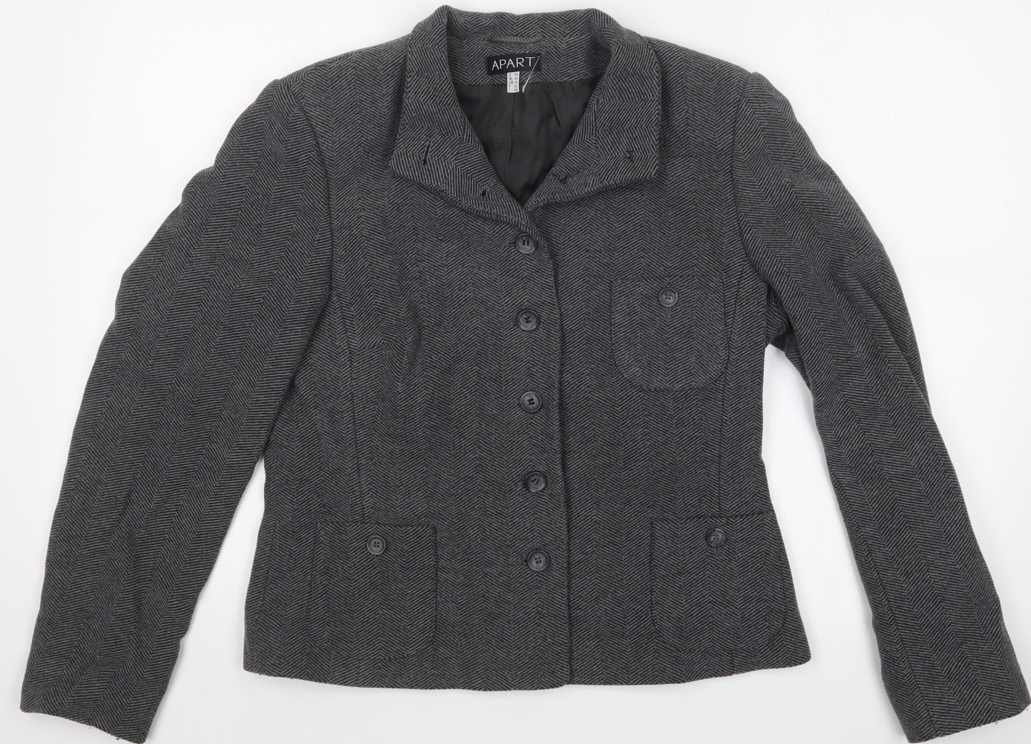 Apart Womens Grey   Jacket  Size 14