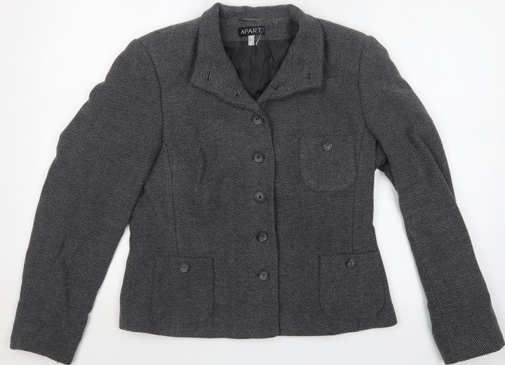 Apart Womens Grey   Jacket  Size 14