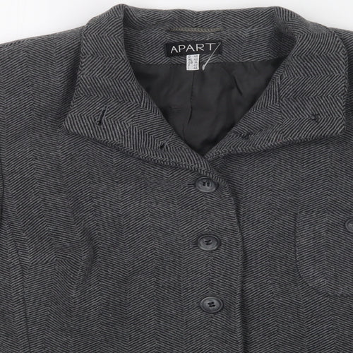 Apart Womens Grey   Jacket  Size 14