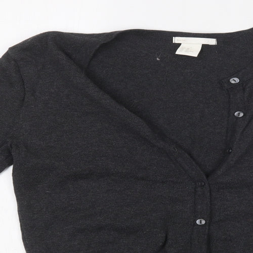 H&M Womens Grey   Cardigan Jumper Size XS