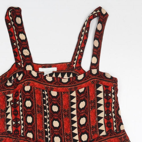H&M Womens Orange   Basic Blouse Size 6