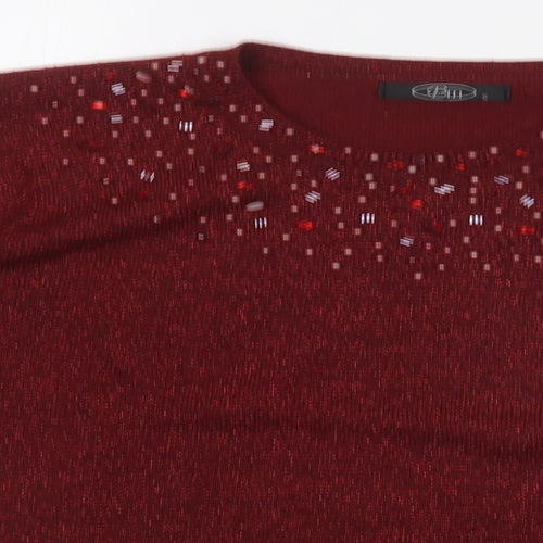 BM Womens Red   Pullover Jumper Size S