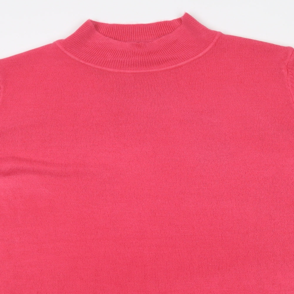 M&S Womens Pink   Pullover Jumper Size S