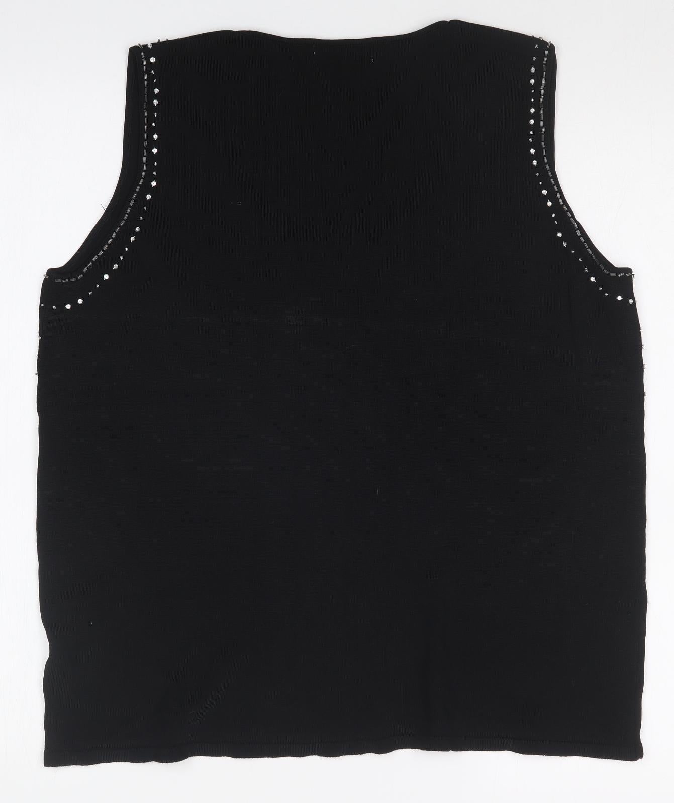 Bonmarché Womens Black   Basic Blouse Size L