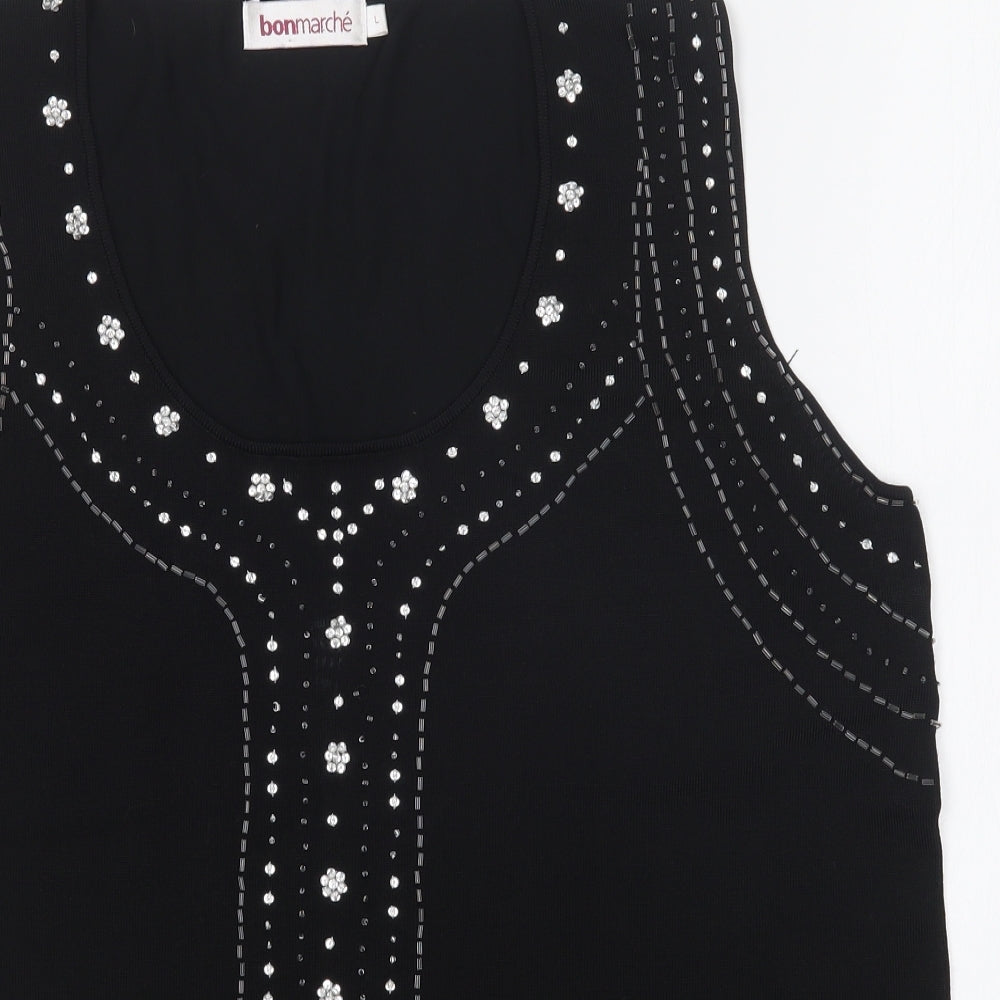 Bonmarché Womens Black   Basic Blouse Size L