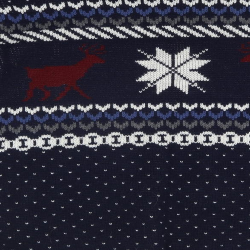 STAG AND HART Mens Multicoloured   Pullover Jumper Size M  - Christmas