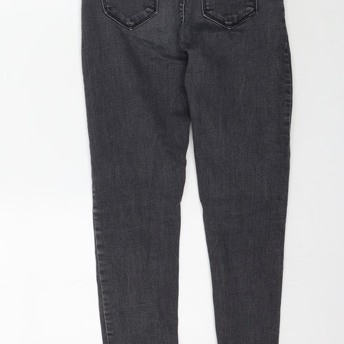 Preworn Womens Grey  Denim Skinny Jeans Size 26 L26 in