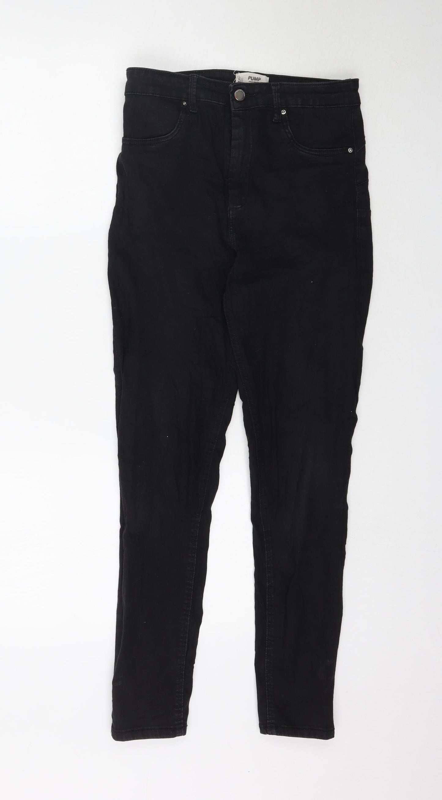 TALLY WEiJL Womens Black  Denim Skinny Jeans Size 12 L29 in