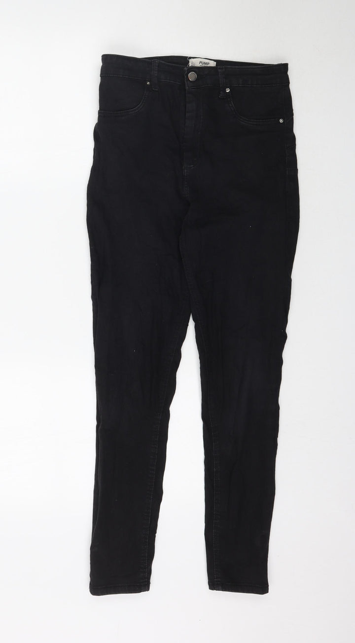 TALLY WEiJL Womens Black  Denim Skinny Jeans Size 12 L29 in