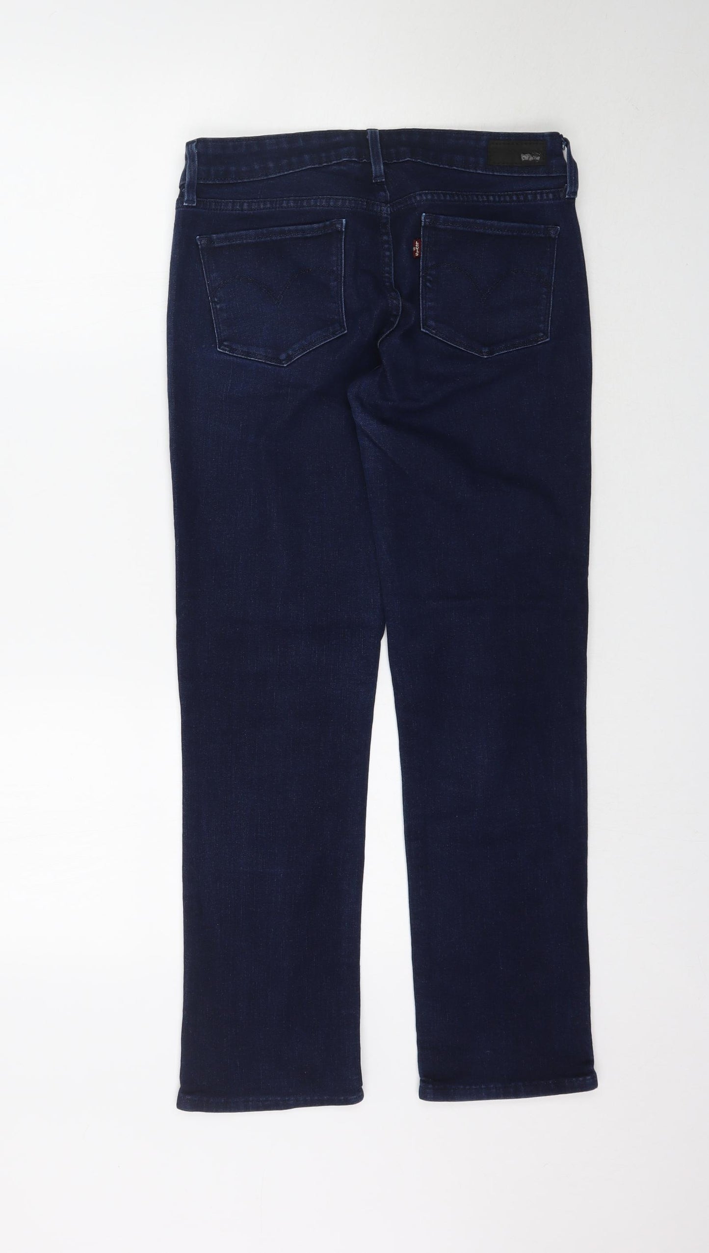 Levi's Womens Blue  Denim Straight Jeans Size 28 L29 in