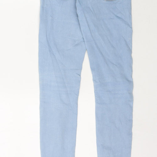 Bershka Womens Blue  Denim Skinny Jeans Size 6 L30 in