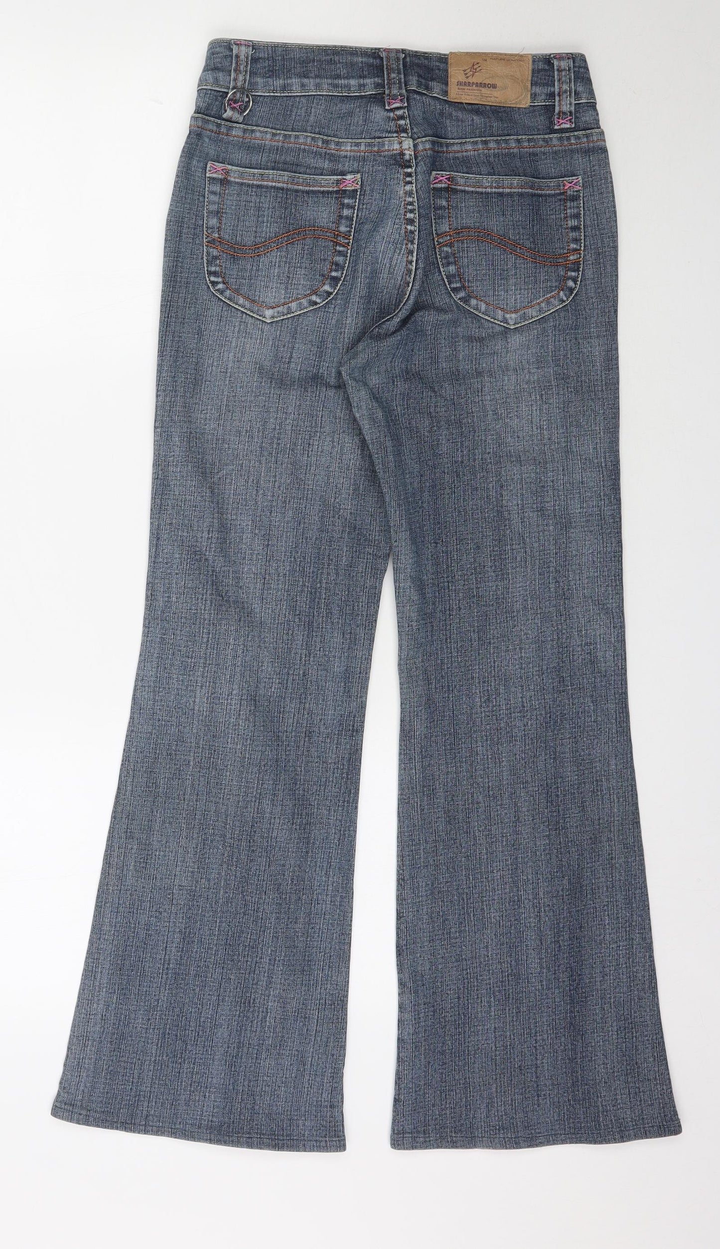 Sharparrow Womens Blue  Denim Bootcut Jeans Size 28 in L29 in