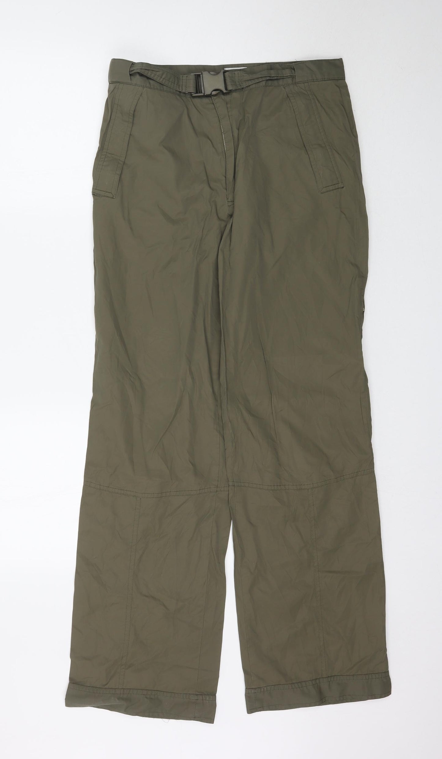 Gina Womens Green   Cargo Trousers Size 14 L32 in