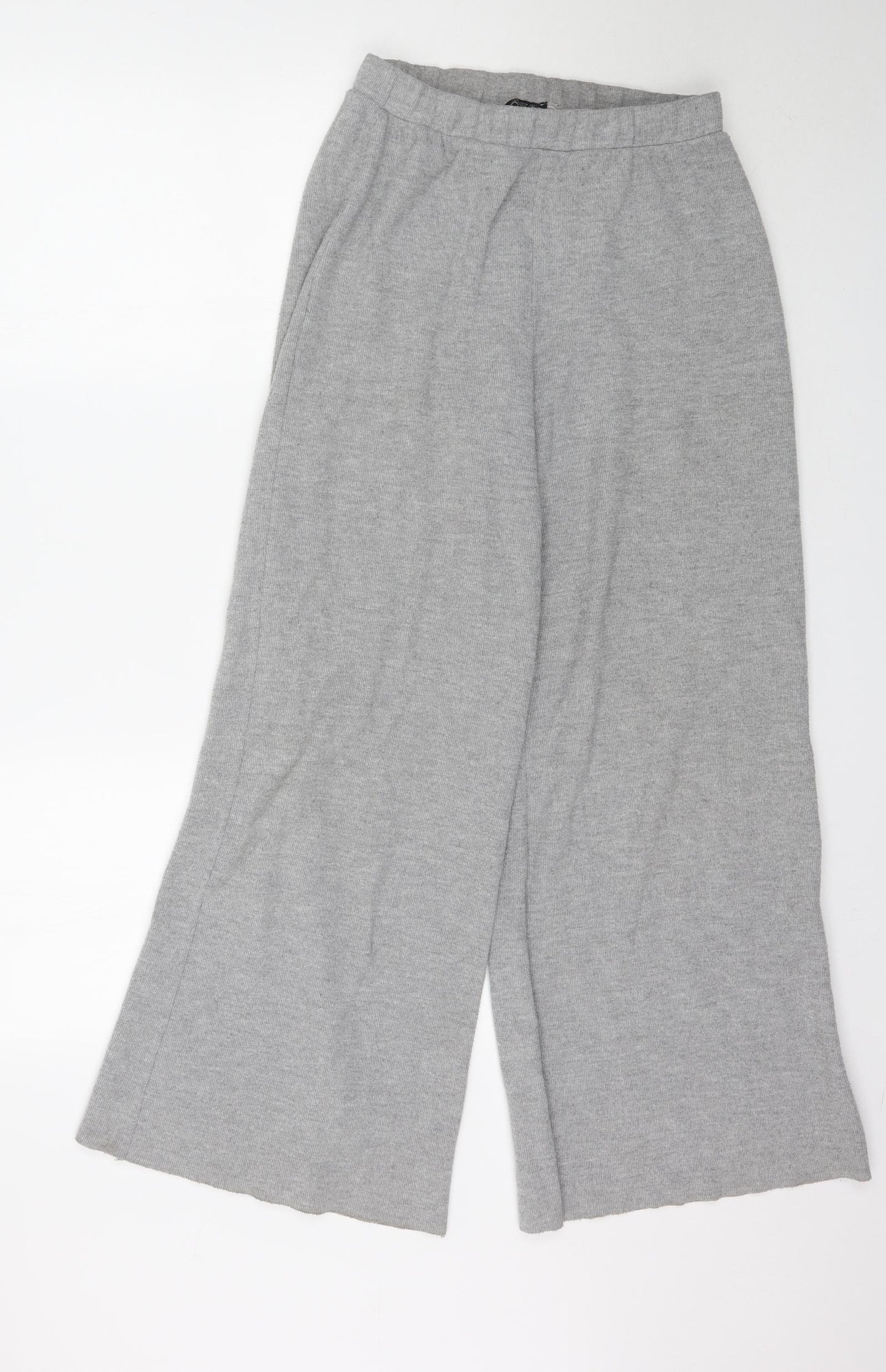 Zara Womens Grey  Knit Trousers  Size M L30 in