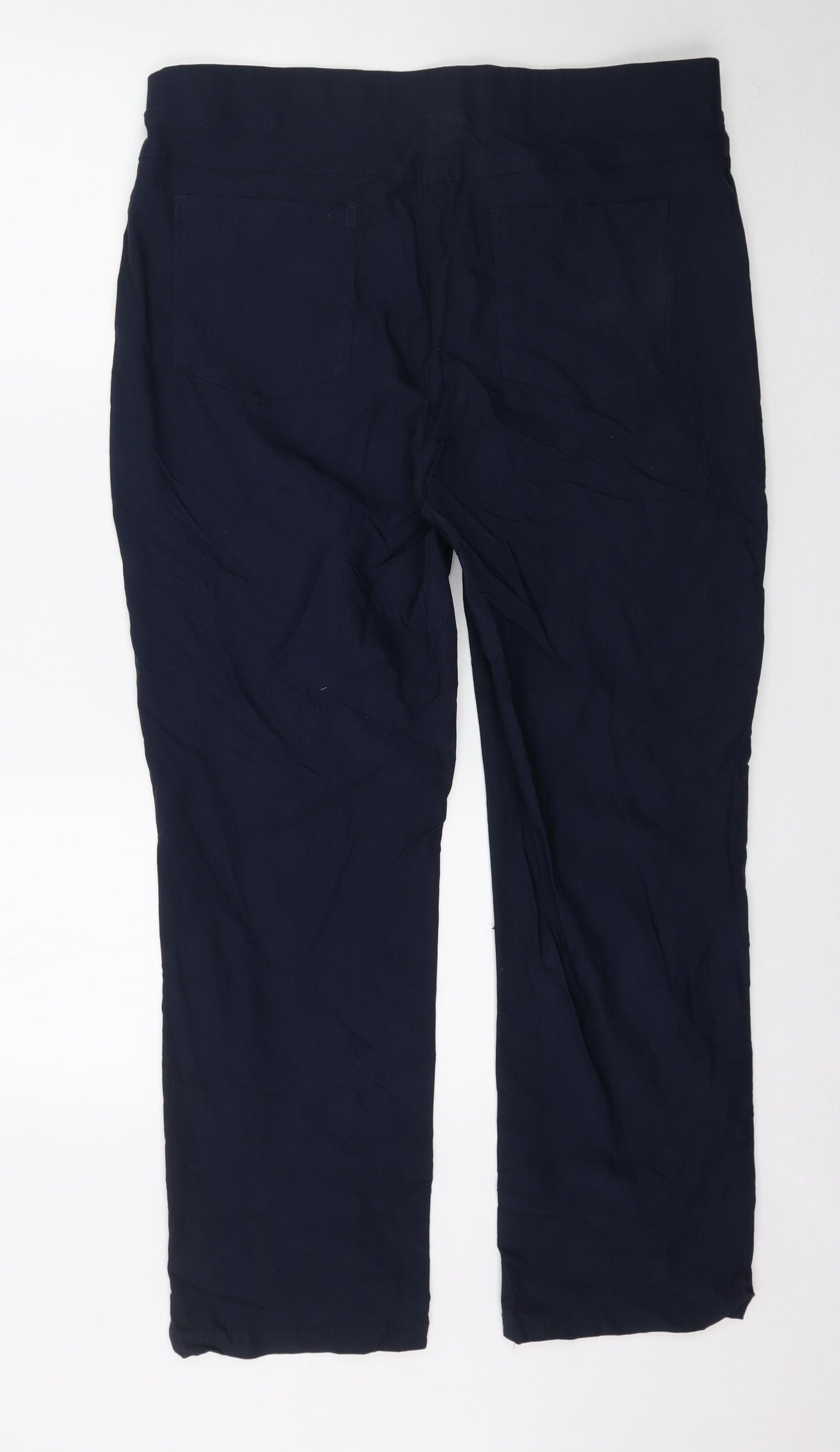 Cotton Traders Womens Blue   Trousers  Size 18 L29 in